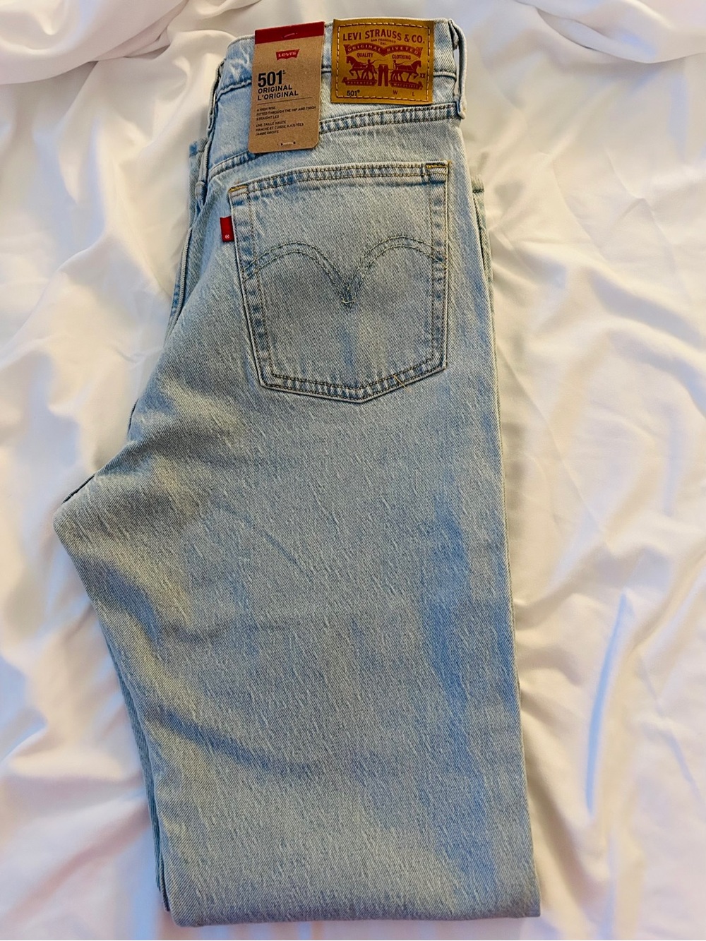 Levi's 501 Original Women Jeans in Light Blue